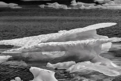 Iceberg in Black & White-Nunavut, Canada.