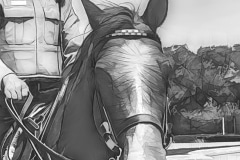 A Chicago Lone Ranger - Grant-Park, Chicago, IL. Pencil