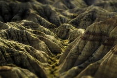 Rocky Trail in the Badlands - Badlands N.P., SD.