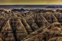 Sundown on the Badlands-  Badlands, N.P. SD.