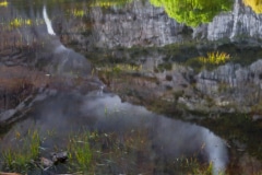 Reflections of a Fall - Yosemite N.P. CA.