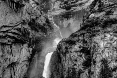 Snowmelt in Black White- - Yosemite N.P. CA.