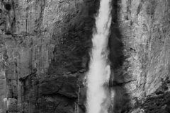 The Plunge  (Black & White) - Yosemite N.P. CA.